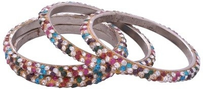 Aakshi Alloy, Metal Bangle Set(Pack of 4) Aakshi Alloy, Metal Bangle Set(Pack of 4)