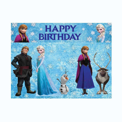 PARTY PROPZ Frozen Wallpaper Banner(6 ft, Pack of 1)