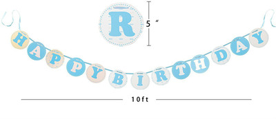 

GrandShop Happy Birthday Decoration Banner(10 ft, Pack of 1)