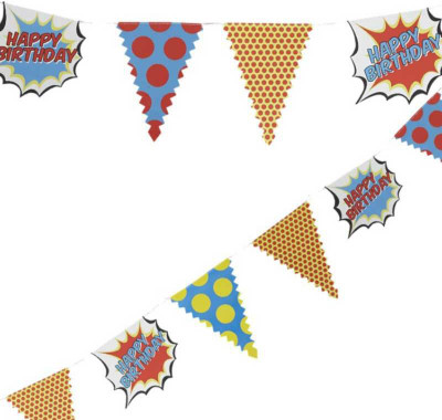

party propz Decoration Stuff Pennant Banner(8 ft, Pack of 1)