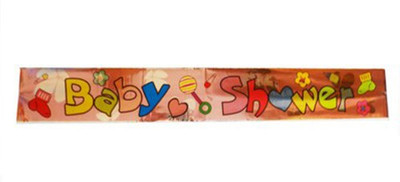 

Funcart Baby Shower Pink Holographic Banner(12 ft, Pack of 1)