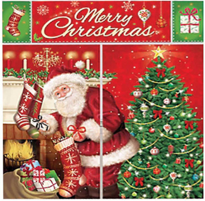 

PARTY PROPZ Santa is coming Backdrop Banner(6 ft, Pack of 1)