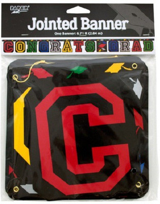 Planet Jashn Graduation Bnrs New Clrs F Graduatin Banner(6 ft, Pack of 1)