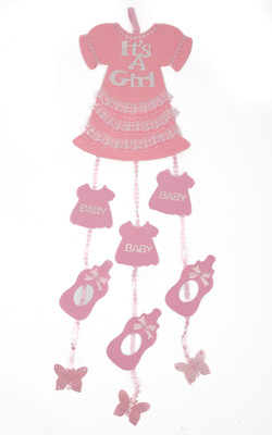 

Funcart Frock It'S A Girl Hanging Decoration Banner(0.7 ft, Pack of 1)