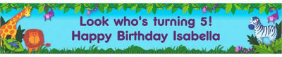 

PARTY PROPZ Jungle Theme Banner(5 ft, Pack of 1)