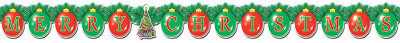 

Amscan Planet Jashn Merry Christmas Streamer 5.5' Banner(5.5 ft, Pack of 1)