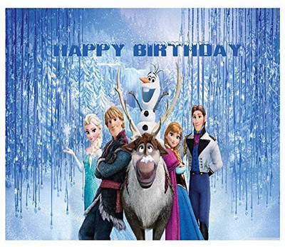 

PARTY PROPZ Frozen Wallpaper Banner(6 ft, Pack of 1)