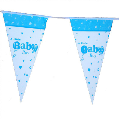 

Planet Jashn Planet Jashn A Little Baby Boy Buntings Pennant Flag(8 ft, Pack of 1)