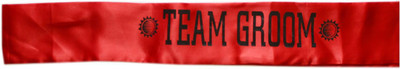 

Tootpado Cute Team Groom Sash - Red - Costume Party & Celebration Banner(1.5 ft, Pack of 1)