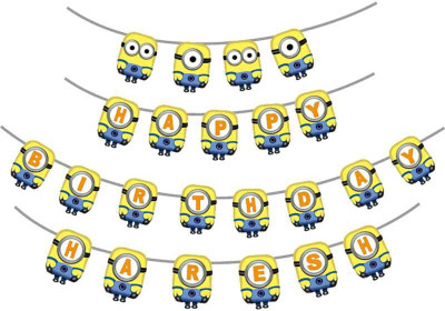 

PARTY PROPZ Minion Theme Happy Birthday Banner(5 ft, Pack of 1)