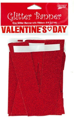 

Planet Jashn Valentine Bnrs Glitter Letter Bnr Banner(9 ft, Pack of 1)