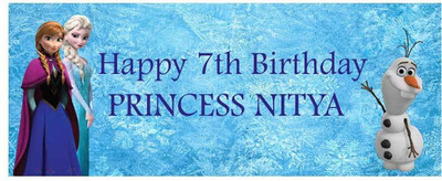 

PARTY PROPZ Frozen Theme Banner(5 ft, Pack of 1)
