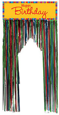 

Creative Converting Birthday Strips Door Banner(4 ft, Pack of 1)
