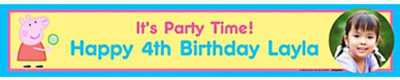 

party propz Peppa Pig Theme Banner(5 ft, Pack of 1)