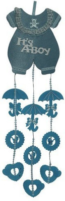 

Funcart Romper It'S A Boy Hanging Decoration Banner(0.7 ft, Pack of 1)