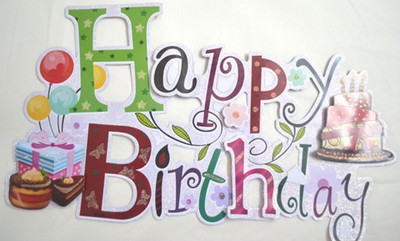 

Priyals 3D Happy Birthday Poster Pennant Banner(1.5 ft, Pack of 1)