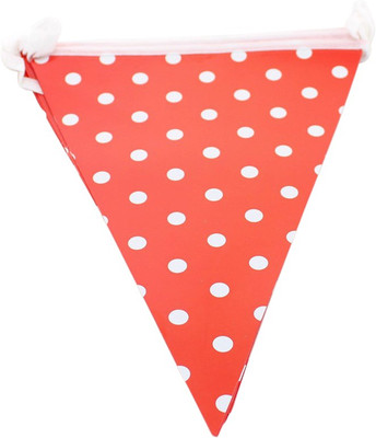 

Funcart Pennant Bunting Polka Dots Banner(10 ft, Pack of 1)