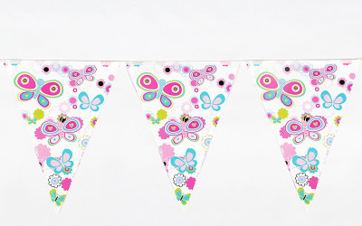 

Funcart Flying Butterfly Banner(1 ft, Pack of 12)