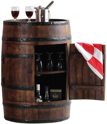 

Ringabell Alcodrum Bar Solid Wood Bar Cabinet(Finish Color - Teak)
