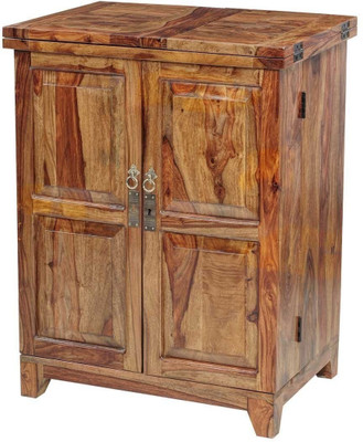 

Ringabell Vocatus Bar Solid Wood Bar Cabinet(Finish Color - Teak)