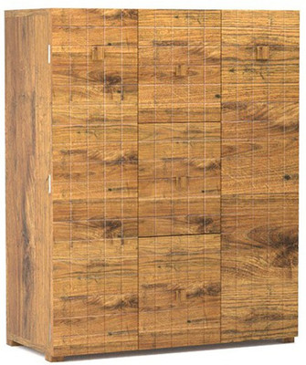 

Tezerac Solid Wood Bar Cabinet(Finish Color - Natural)