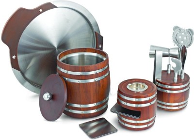 

Veepee Bar Set(Stainless Steel, Wood)