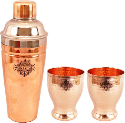 

IndianArtVilla 3 - Piece Bar Set(Steel, Copper)