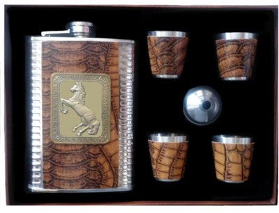 

Star Magic Half Leather 6 - Piece Bar Set(Stainless Steel)