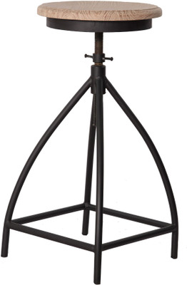 

Home Edge Metal Bar Stool(Finish Color - Black Base & Light Grey Top)