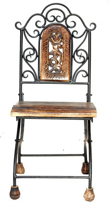 

Acme Production Solid Wood Bar Chair(Finish Color - Walnut Brown)