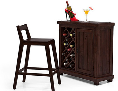 

Urban Ladder Mosby Solid Wood Bar Stool(Finish Color - Mahogany)
