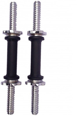 National Fitness 14 Inches Dumbbell Rod With Rubber Grip Weight Lifting Bar