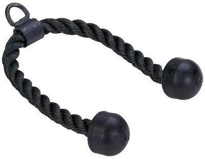 B FIT USA Triceps Rope with Lock Triceps Bar(Black)