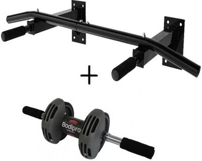 

IBS Push Wall Mount Door Chin Iron Hanging Height Increaser Workout Biceps Triceps Home Gym Bodi Pro Roller Strecher Frames(Black)