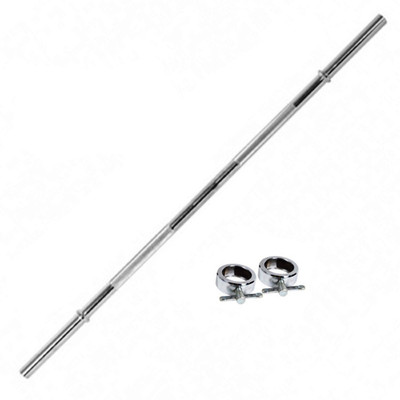 

GB 3FT DUMBBELL ROD WITH 2 LOCKS Multi-training Bar(Silver)