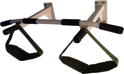 

Mh Jim Equipments Pull Up Bar With ab Strap Pull-up Bar(White)