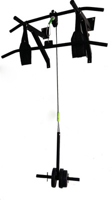 

Mh Jim Equipments Full Black Top Pulley Pull-up Bar(Black)