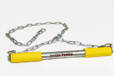 

FACTO POWER Hanging Rod with 6 Feet Chain Weight Lifting Bar(Silver)