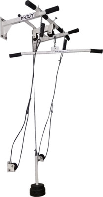 Mh Jim Equipments 3P HP LP Pull up Bar White, Black Mh Jim Equipments Bars
