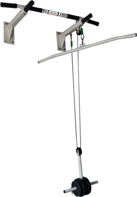 

Mh Jim Equipments Pull Ups With Top Pully Chin-up Bar(Black, White)