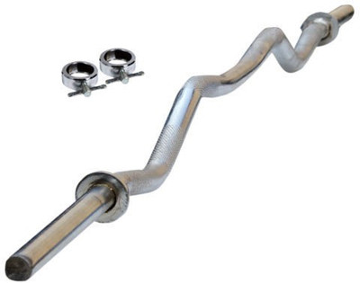 

HOME 2 GYM 3 FEET CURL ROD Weight Lifting Bar(Silver)