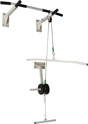 

Mh Jim Equipments Pull Up Bar With Top Pully Chin-up Bar(Black, White)