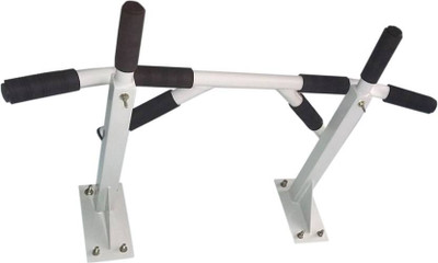 

Bkp Fit Heavy Duty Multi 8 Grip Pull-up Bar(Black, Silver), Cream