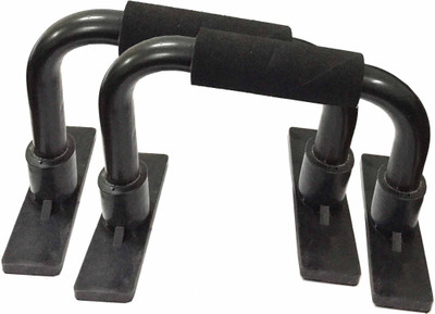 Protoner Iron Construction Pvc Base Push-up Bar(Black)