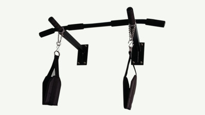 

Mh Jim Equipments Pull Up Bar With Heavy Duty Ab Strap Pull-up Bar(Black)