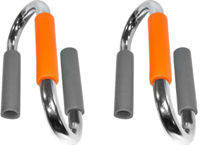 

Energie Fitness Imported High Quality with Two Color Foam Handle Push-up Bar(Orange, Grey), Grey;orange