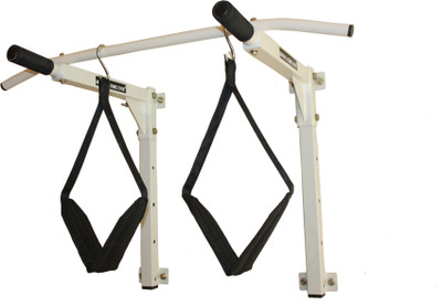

Magic Home Gym Adjustable With AB Straps Pull-up Bar(Silver, Black), Ivory