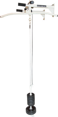 

Magic Home Gym ANTI SWING TOP PULLEY Pull-up Bar(Silver, Black), Ivory