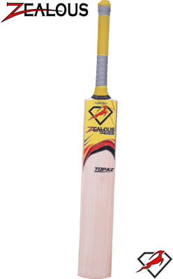 

Zealous Sports ZS Topaz EW English Willow Cricket Bat(Short Handle, 1100 g)