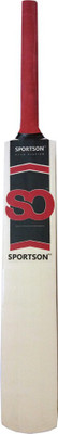 

SportsOn Tennis 3000 Thick Blade Poplar Willow Cricket Bat(Short Handle, 1200 g)
